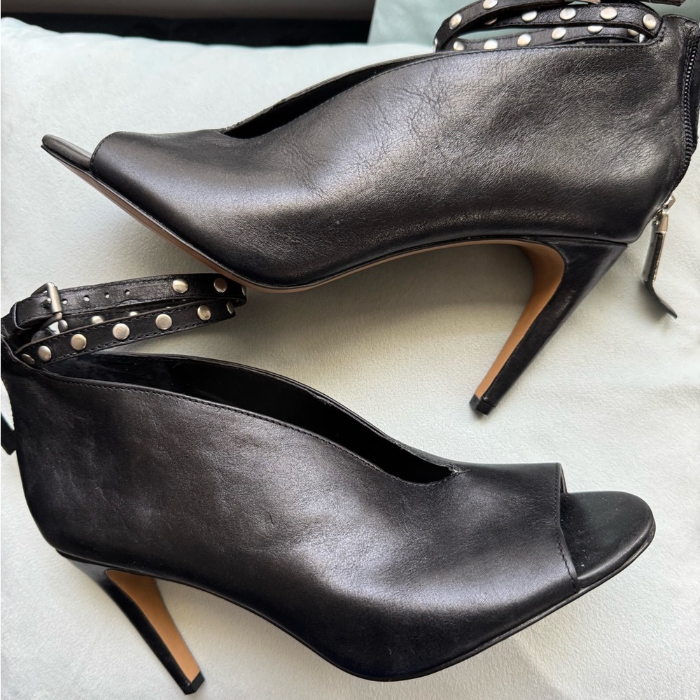 1. State Black Peep-Toe Stiletto Heels size 8.5